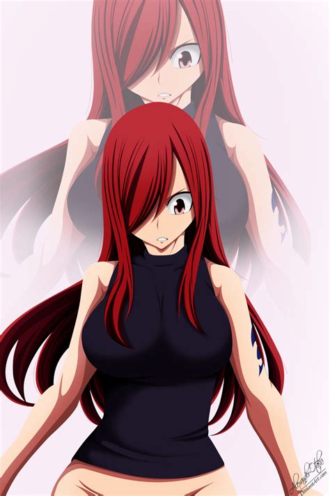 erza fairy tail hentai|Erza Scarlet &Fairy Tail& &nude filter&